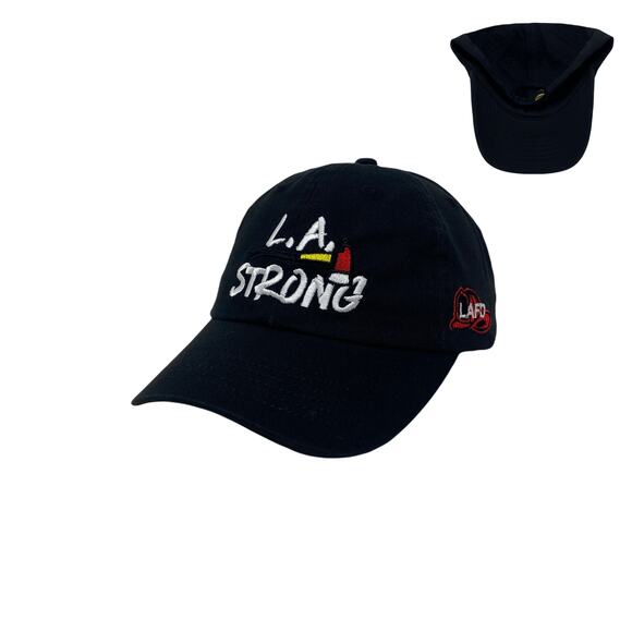 Los Angeles LA Strong Fire Rescue Axe Slouch Dad Hat - Picture 1 of 9